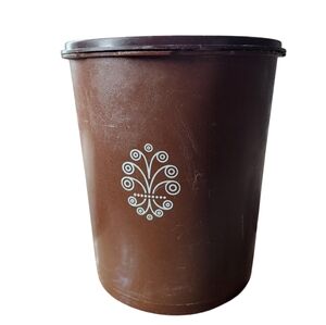 Vintage Brown Tupperware Cannister
